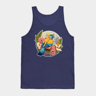 Water Colour Parrot Tank Top